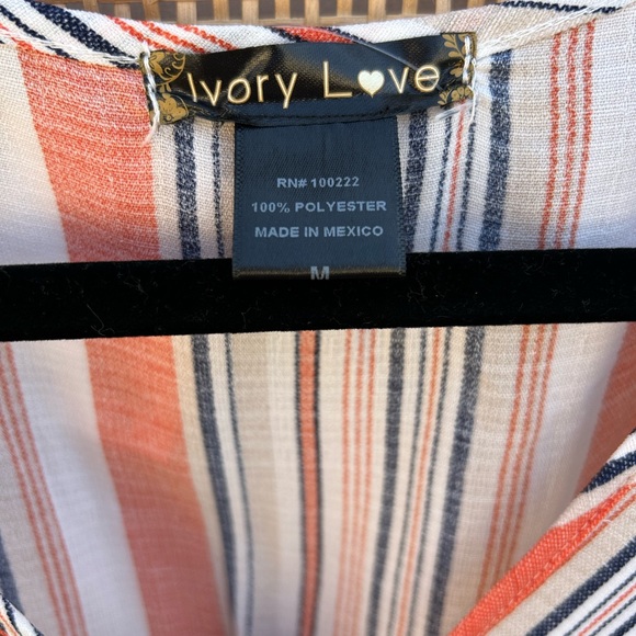 Ivory Love Striped Dress - Picture 3 of 7